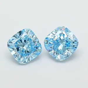 1.06ct CUSHION Fancy Vivid Blue VS1 Coloured Lab diamond