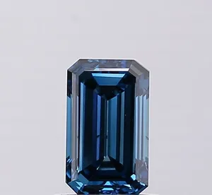 1.07ct EMERALD Fancy Deep Blue VS2 Coloured Lab diamond