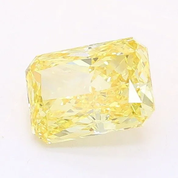 1.06ct RADIANT Fancy Intense Yellow VVS2 Coloured Lab diamond