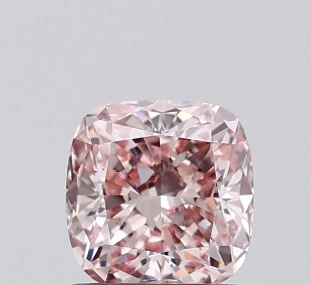 1.09ct CUSHION Fancy Intense Pink VS2 Coloured Lab diamond