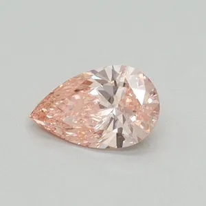 0.3ct PEAR Fancy Vivid Pink VS2 Coloured Lab diamond