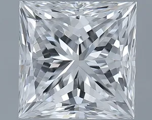 0.9ct PRINCESS D IF Natural diamond