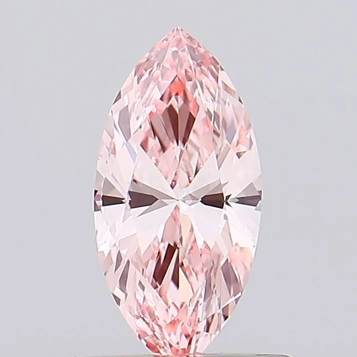 0.47ct MARQUISE Fancy Vivid Pink VS1 Coloured Lab diamond