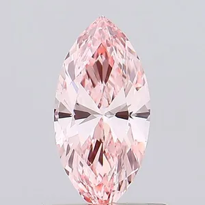 0.47ct MARQUISE Fancy Vivid Pink VS1 Coloured Lab diamond