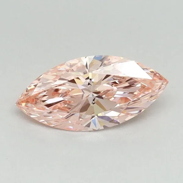 0.6ct MARQUISE Fancy Intense Pink VS1 Coloured Lab diamond