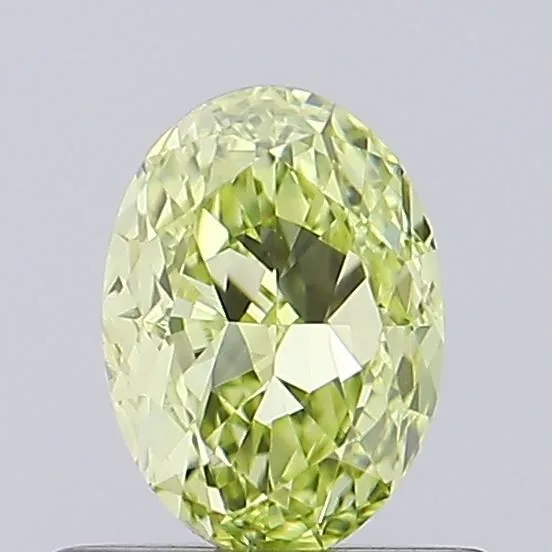 0.73ct OVAL Fancy Yellow VVS2 Coloured Lab diamond