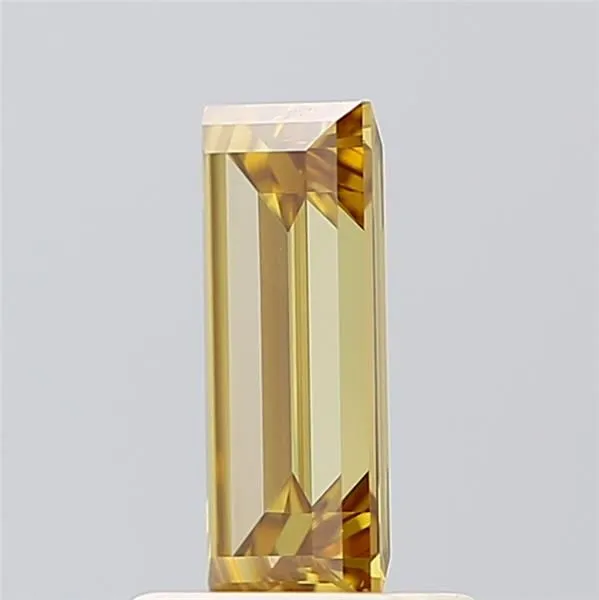 0.81ct EMERALD Fancy Brown Yellow VS1 Coloured Lab diamond