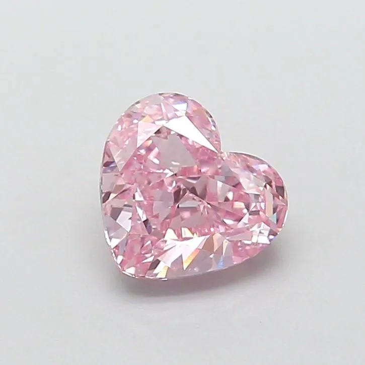 1.45ct HEART Fancy Intense Pink VS1 Coloured Lab diamond