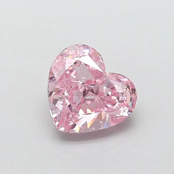1.45ct HEART Fancy Intense Pink VS1 Coloured Lab diamond