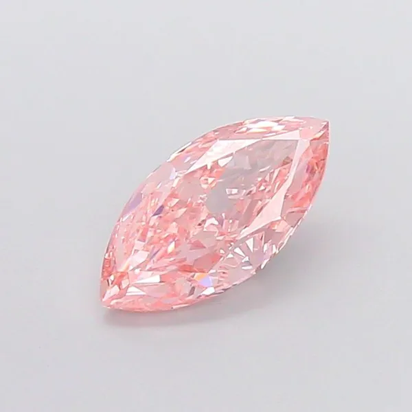 1.59ct MARQUISE Fancy Vivid Pink VVS2 Coloured Lab diamond