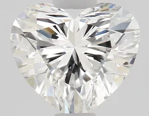 0.71ct HEART F VVS2 Natural diamond