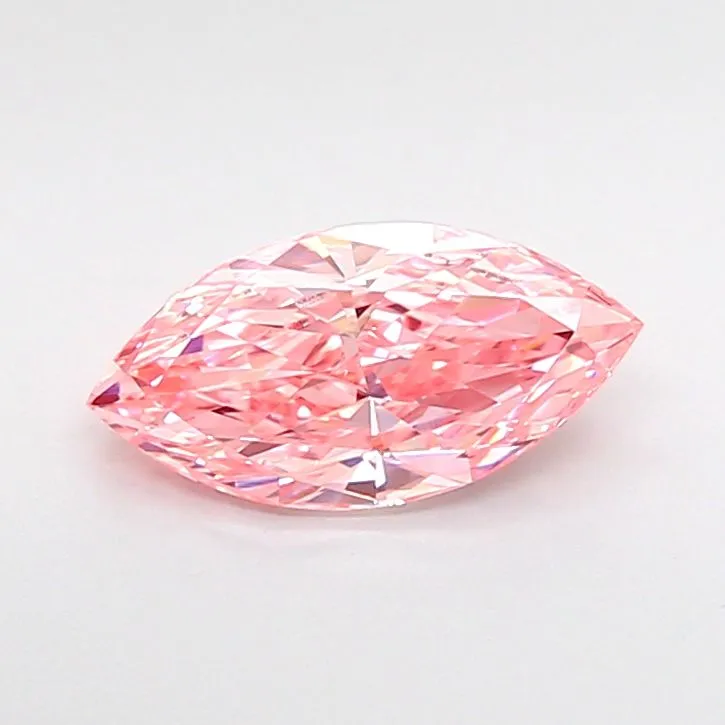 1.05ct MARQUISE Fancy Vivid Pink VVS1 Coloured Lab diamond