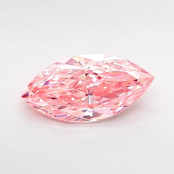 1.05ct MARQUISE Fancy Vivid Pink VVS1 Coloured Lab diamond