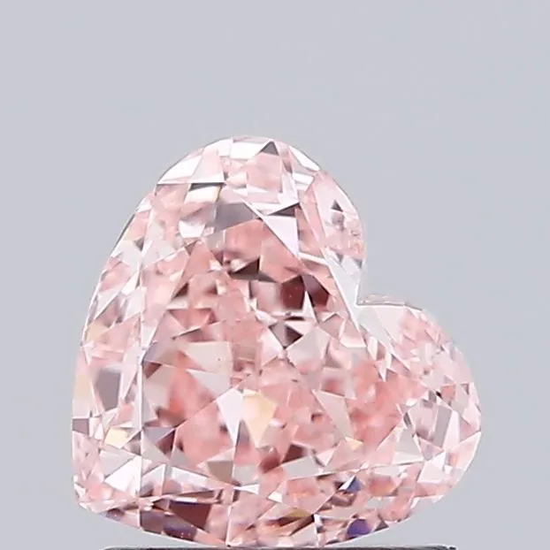 1.05ct HEART Fancy Intense Pink VS2 Coloured Lab diamond