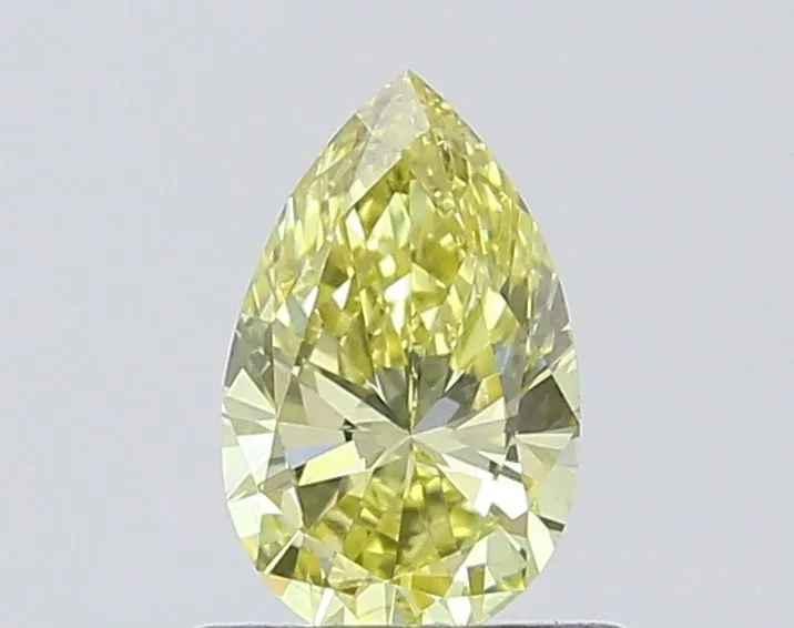 0.54ct OVAL Fancy Intense Yellow VS1 Coloured Lab diamond
