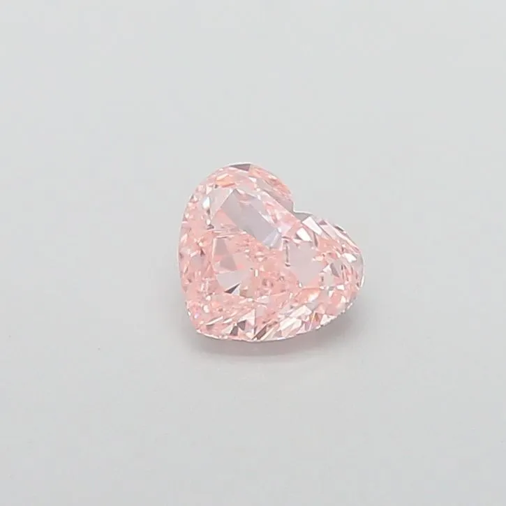 0.87ct HEART Fancy Intense Pink VS2 Coloured Lab diamond