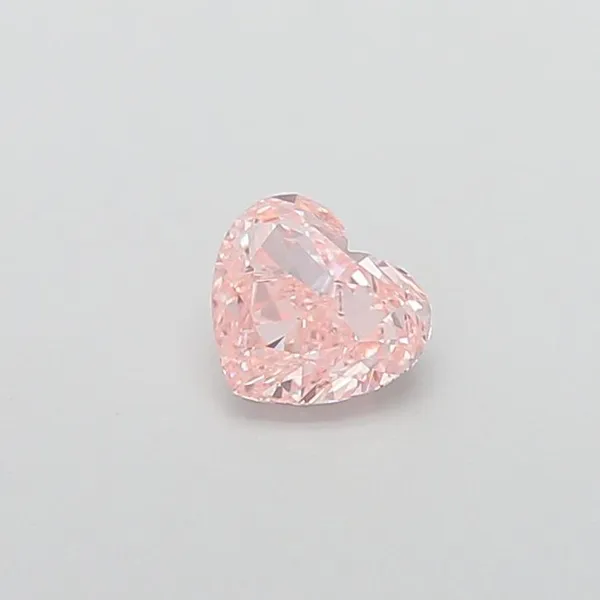0.87ct HEART Fancy Intense Pink VS2 Coloured Lab diamond