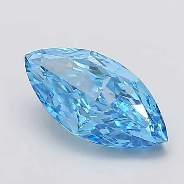 2.06ct MARQUISE Fancy Vivid Blue VS1 Coloured Lab diamond