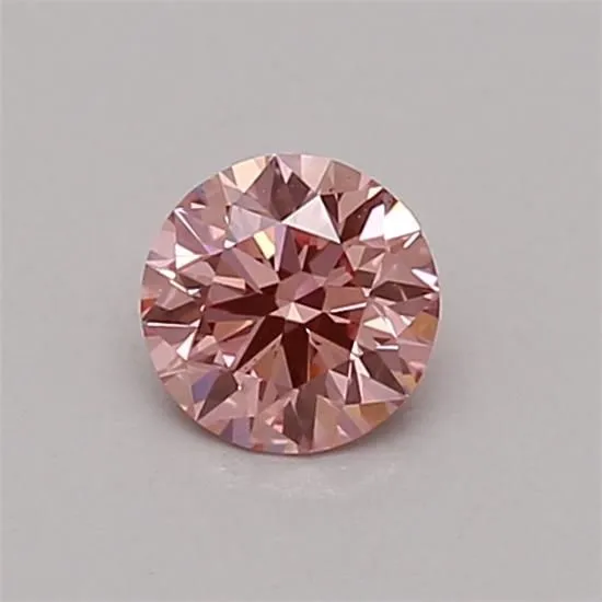 0.32ct ROUND Fancy Vivid Pink VS1 Coloured Lab diamond