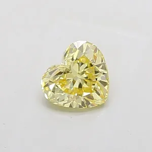 0.94ct HEART Fancy Intense Yellow VS1 Coloured Lab diamond