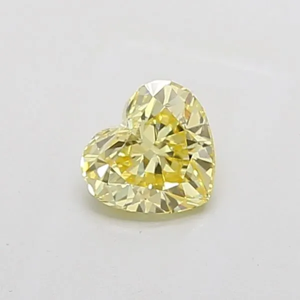 0.94ct HEART Fancy Intense Yellow VS1 Coloured Lab diamond