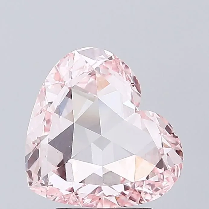 1.87ct HEART Fancy Pink VVS2 Coloured Lab diamond
