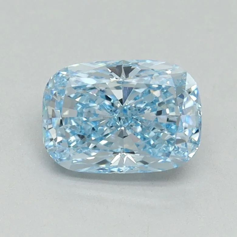 1.01ct CUSHION Fancy Vivid Blue VVS2 Coloured Lab diamond