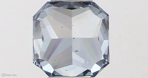 0.36ct RADIANT Fancy Vivid Blue VS2 Coloured Lab diamond