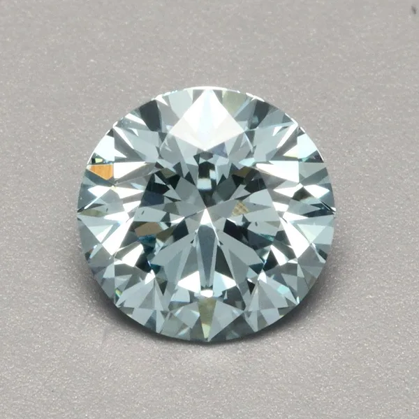 1.01ct ROUND Fancy Vivid Blue VS2 Coloured Lab diamond