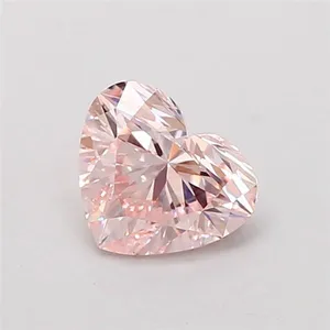 1.02ct HEART Fancy Pink VS1 Coloured Lab diamond