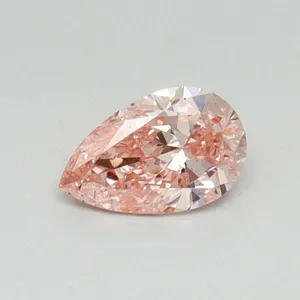 0.34ct PEAR Fancy Vivid Pink SI2 Coloured Lab diamond