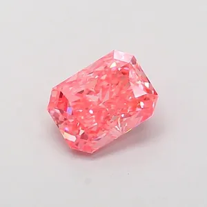 1ct RADIANT Fancy Vivid Pink VVS2 Coloured Lab diamond