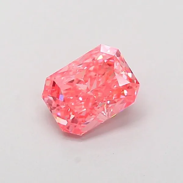 1ct RADIANT Fancy Vivid Pink VVS2 Coloured Lab diamond