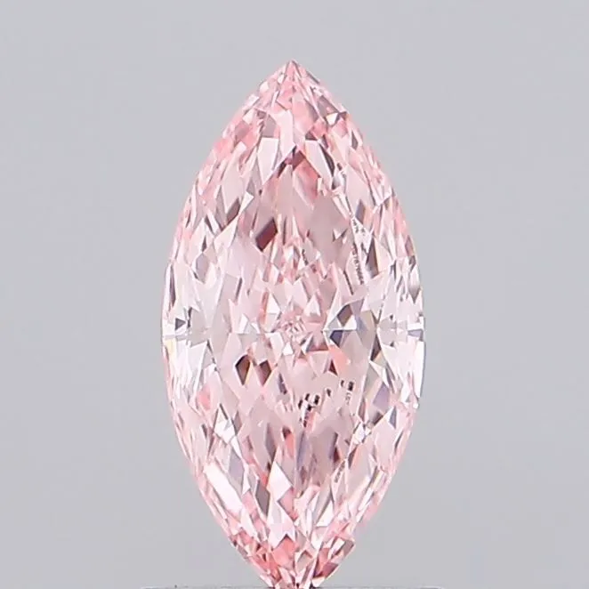 1.05ct MARQUISE Fancy Vivid Pink VVS2 Coloured Lab diamond