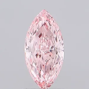 1.05ct MARQUISE Fancy Vivid Pink VVS2 Coloured Lab diamond