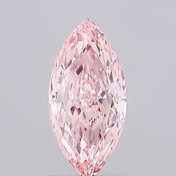 1.05ct MARQUISE Fancy Vivid Pink VVS2 Coloured Lab diamond