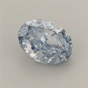 0.78ct OVAL Fancy Intense Blue VVS2 Coloured Lab diamond
