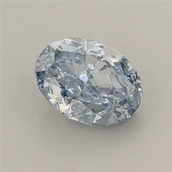 0.78ct OVAL Fancy Intense Blue VVS2 Coloured Lab diamond