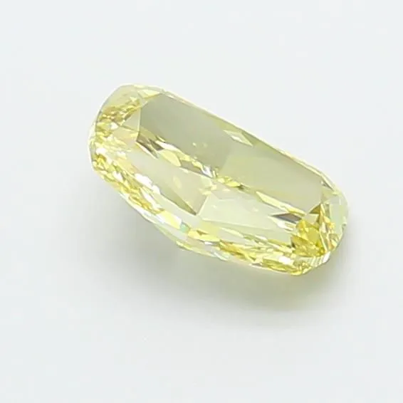 1.07ct CUSHION Fancy Intense Yellow VVS2 Coloured Lab diamond