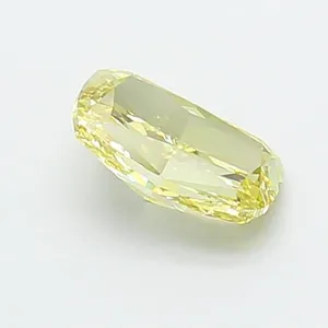 1.07ct CUSHION Fancy Intense Yellow VVS2 Coloured Lab diamond