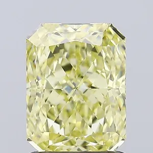 1.43ct RADIANT Fancy Yellow VVS2 Coloured Lab diamond