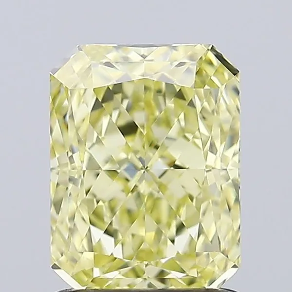 1.43ct RADIANT Fancy Yellow VVS2 Coloured Lab diamond