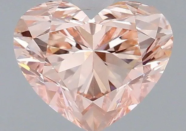 1.59ct HEART Fancy Intense Pink VVS2 Coloured Lab diamond