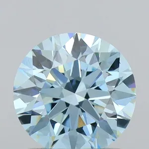 1ct ROUND Fancy Intense Blue VS1 Coloured Lab diamond