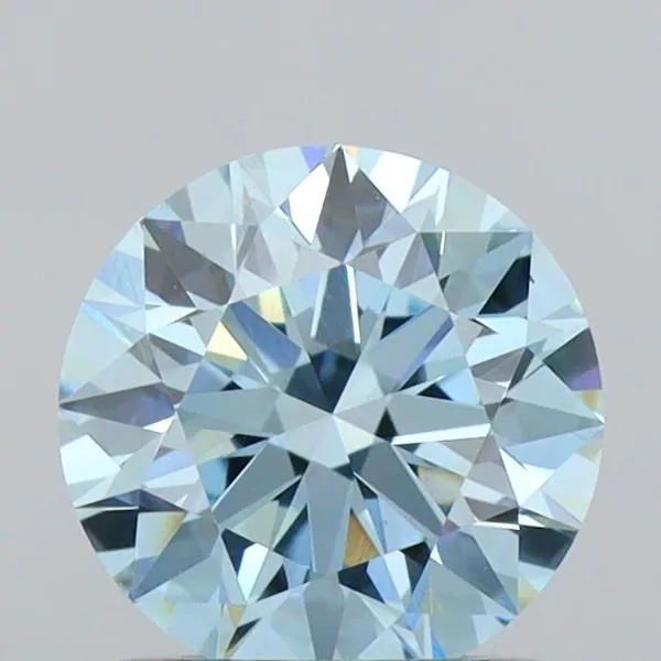 1ct ROUND Fancy Intense Blue VS1 Coloured Lab diamond