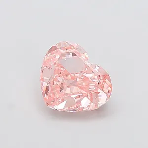1.86ct HEART Fancy Intense Pink VVS2 Coloured Lab diamond