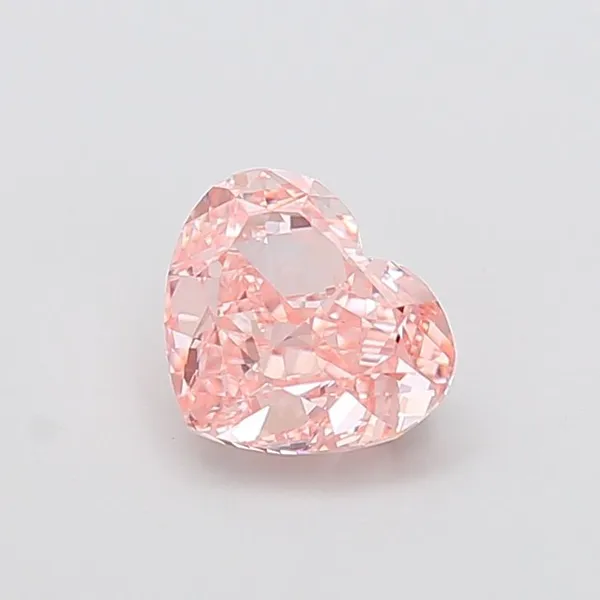 1.86ct HEART Fancy Intense Pink VVS2 Coloured Lab diamond