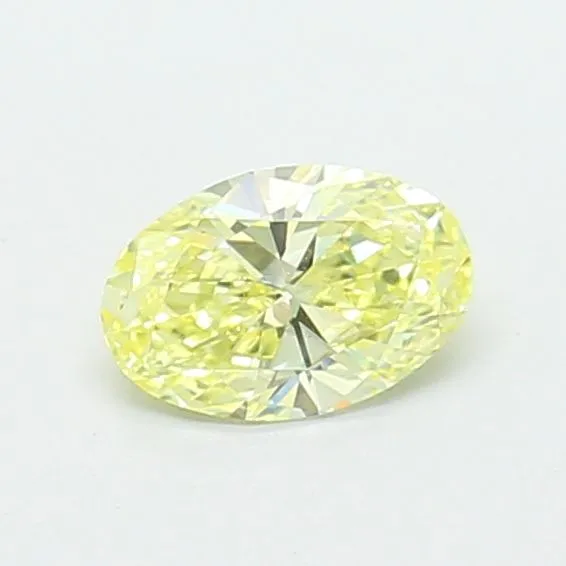 0.46ct OVAL Fancy Yellow VS1 Coloured Lab diamond
