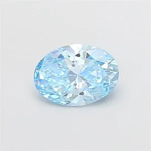 1.06ct OVAL Fancy Vivid Blue VS1 Coloured Lab diamond