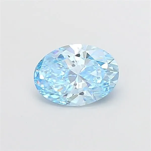1.06ct OVAL Fancy Vivid Blue VS1 Coloured Lab diamond